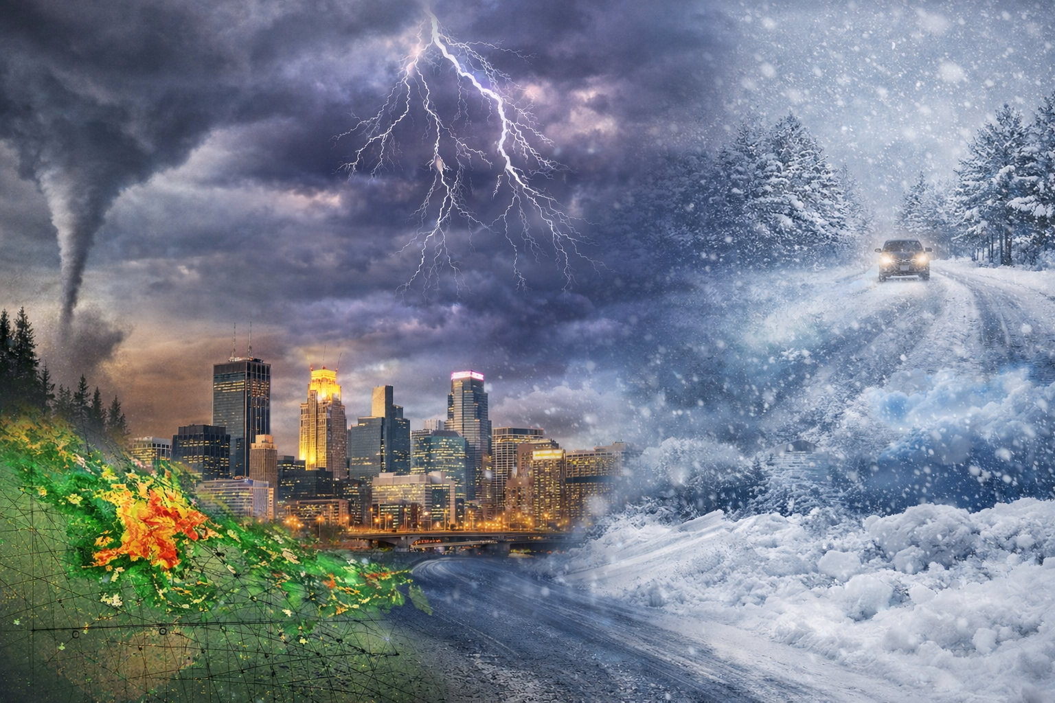 Minnesota, meet your weather channel. 🌩️❄️🌪️