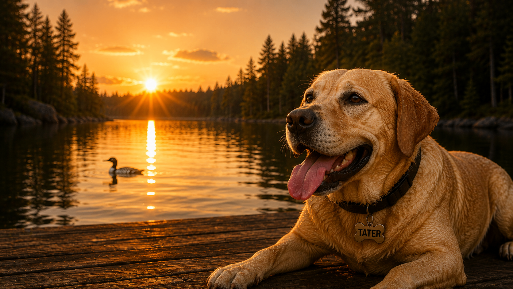 Tater on the Lake