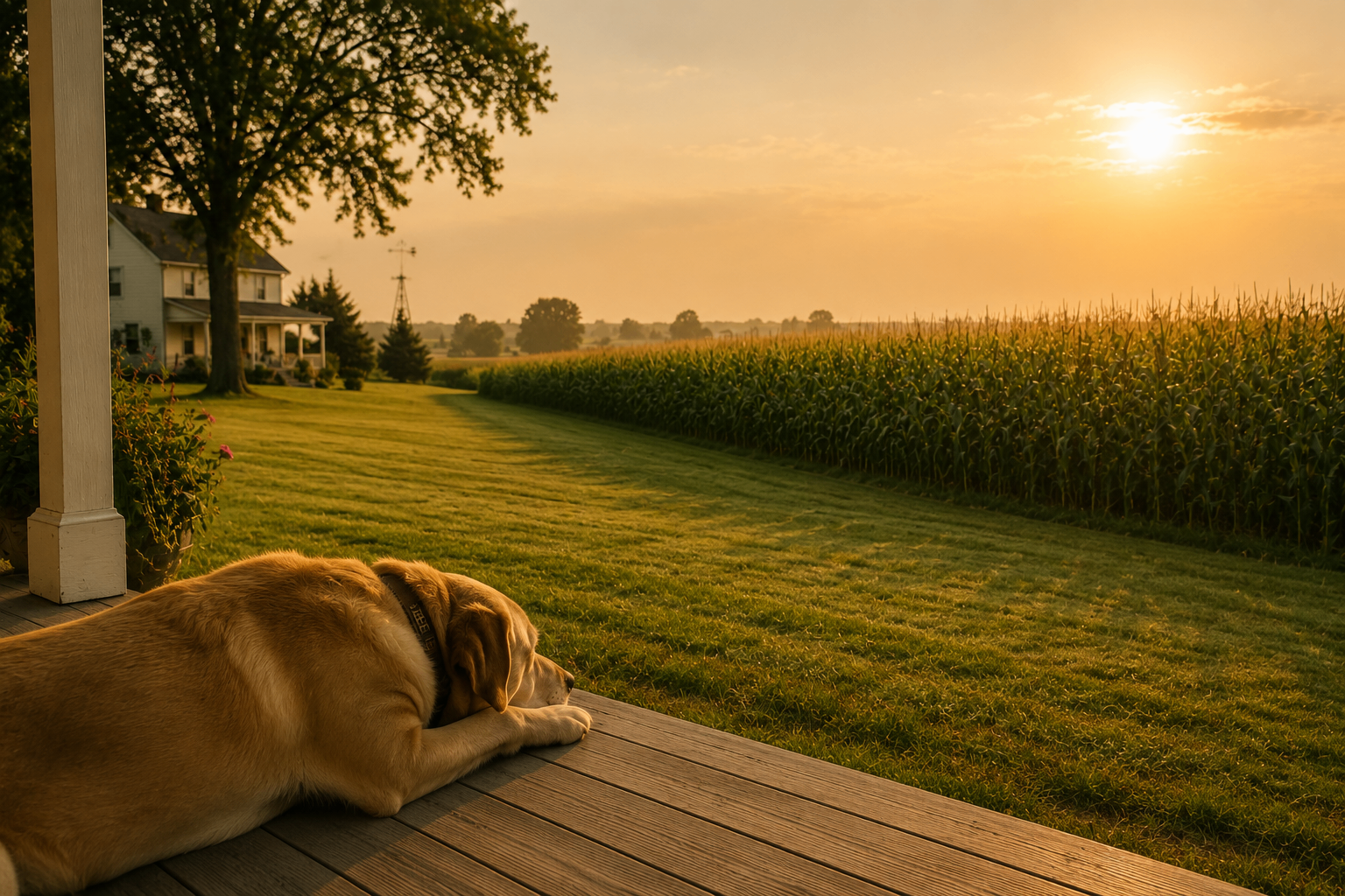Tater Looking at Corn